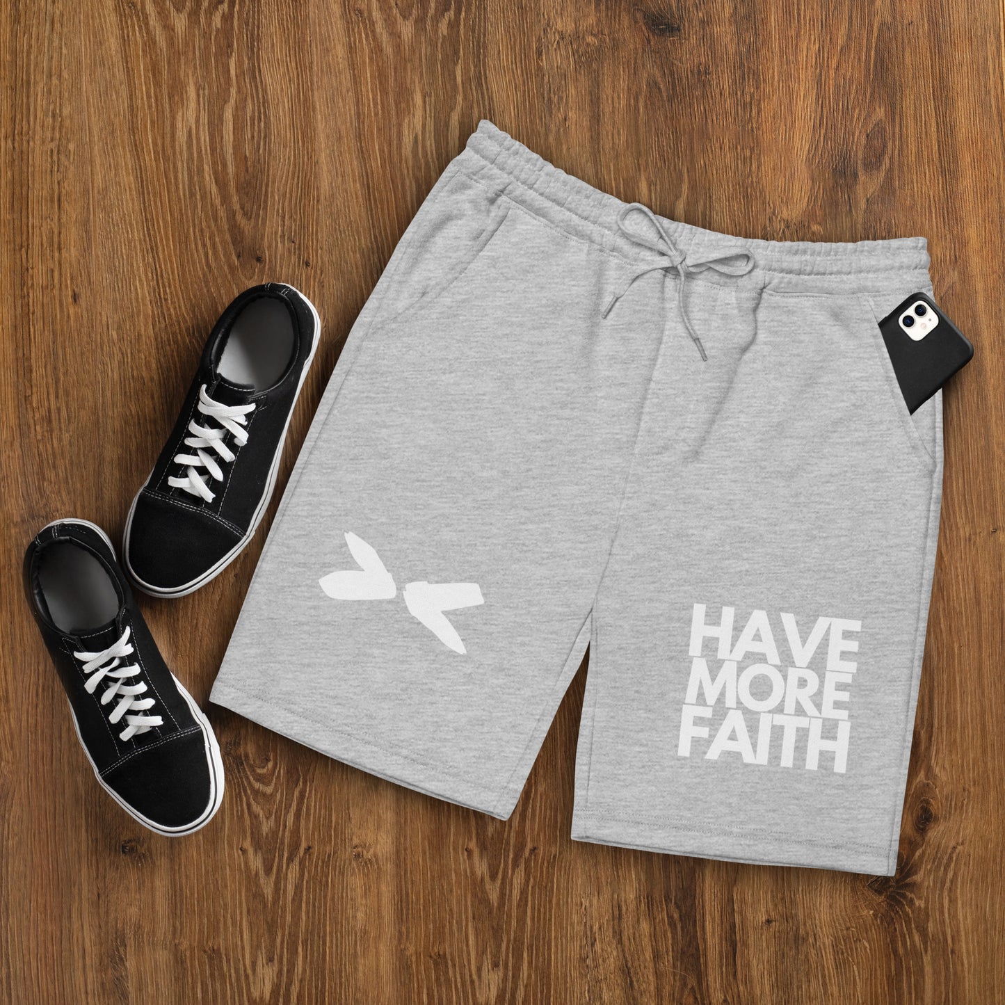 Men’s Fleece Shorts – Have More Faith Edition