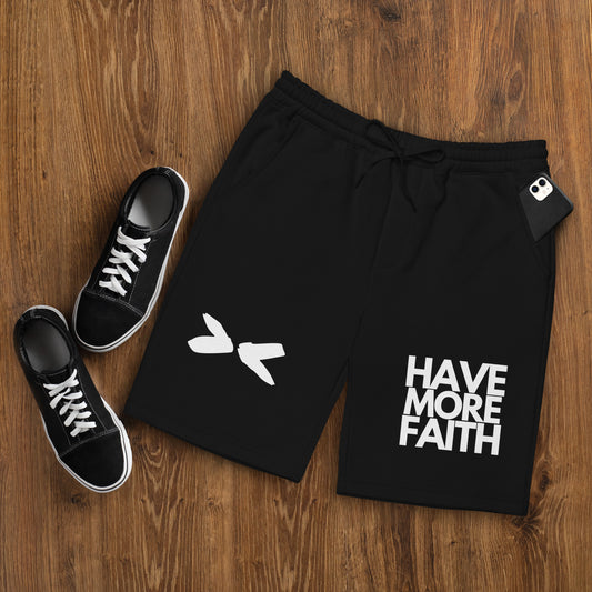 Men’s Fleece Shorts – Have More Faith Edition