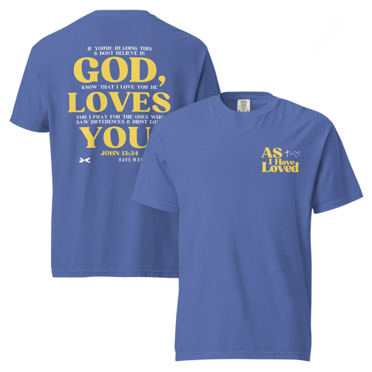 Christian Apparel front and back blue
